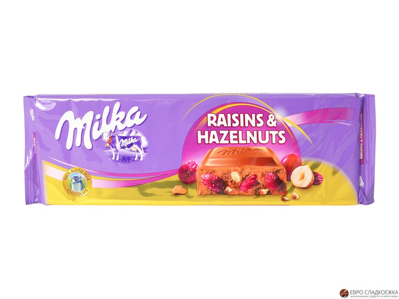 Milka Raisins & Hazelnuts 300 гр.