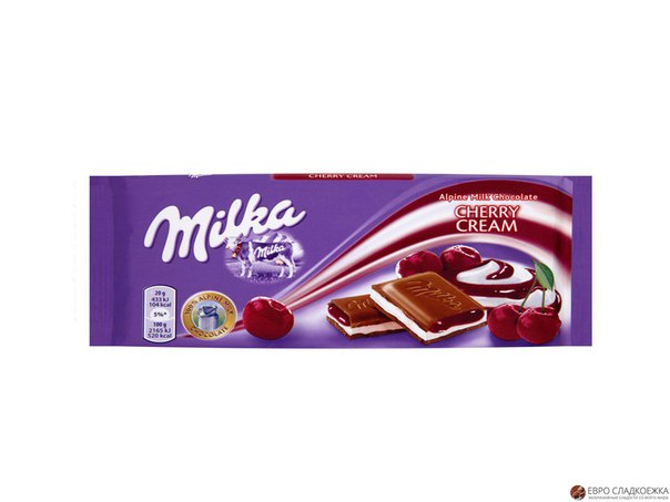 Шоколад Milka Cherry Cream 100g Германия