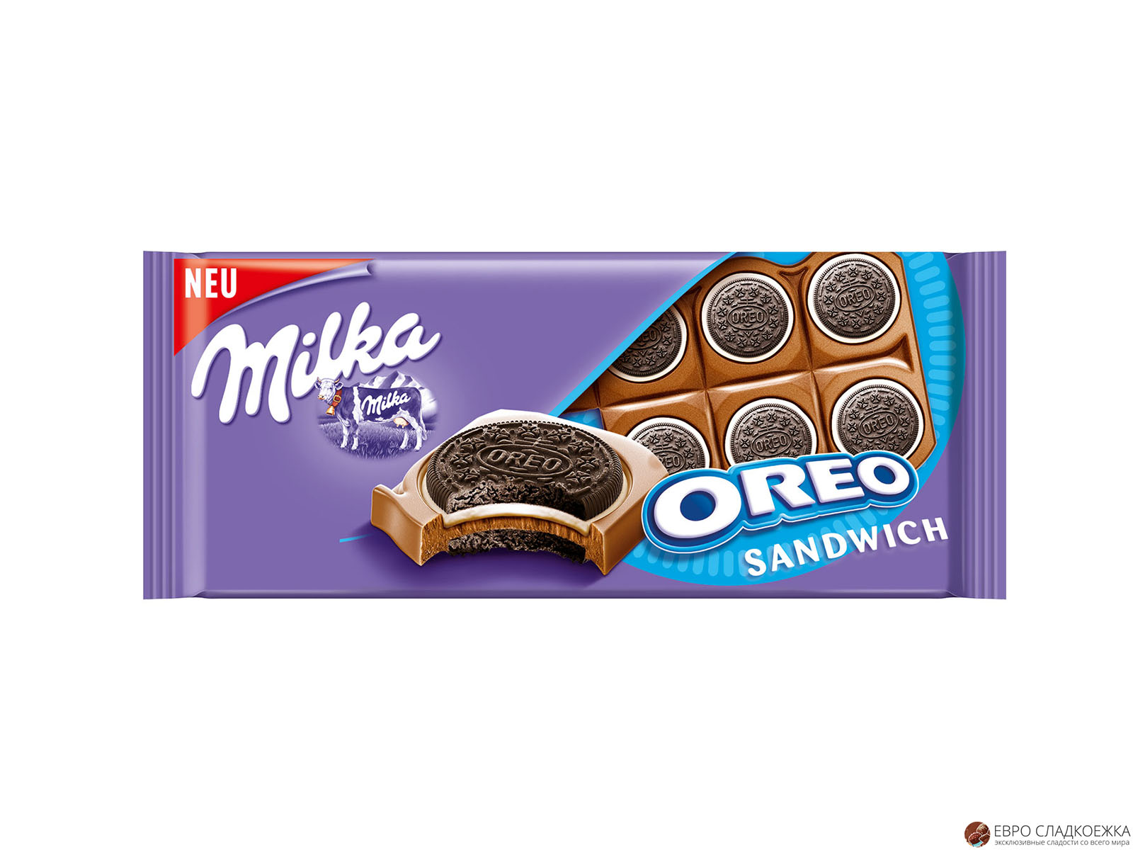 92г шоколад Milka сэндвич Oreo