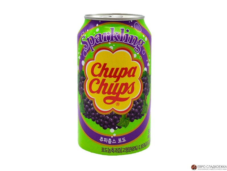 Газированный напиток Chupa Chups Виноград 345 мл.