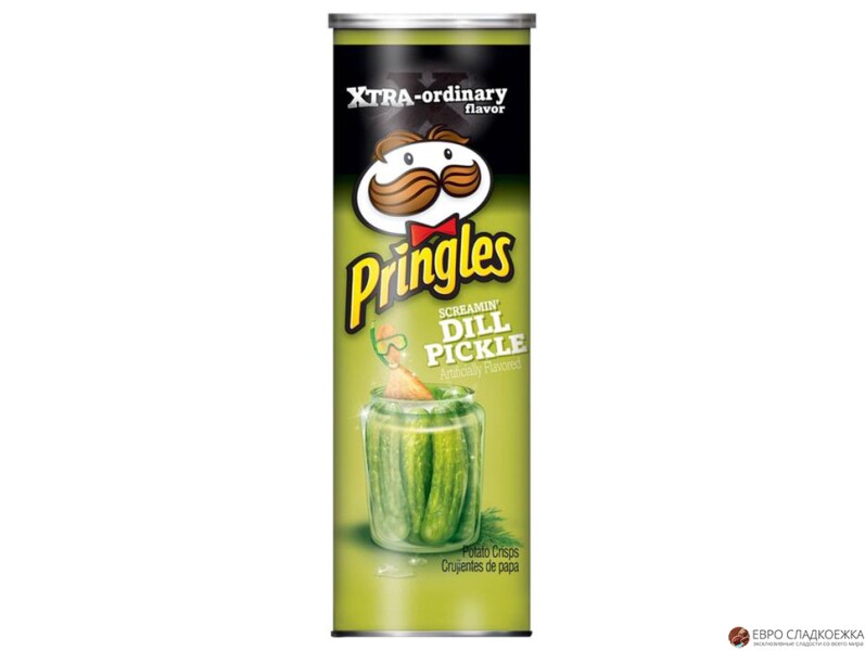 Pringles Screamin' Dill Pickle 158 гр.