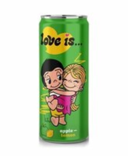 Газированный напиток Love is Яблоко и Лимон 330 мл.