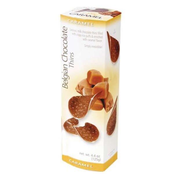 Belgian Milk Chocolate Thins-Caramel 80 g.