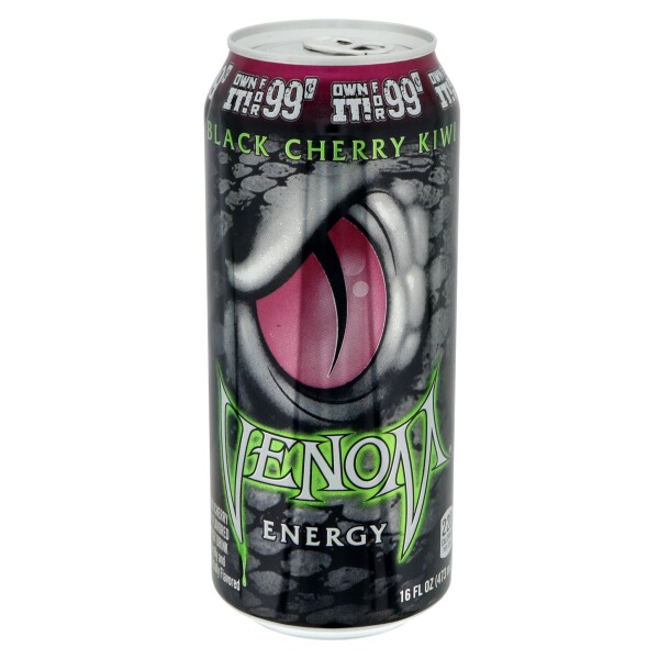 Газированный тонизирующий напиток Venom Blak Cherri Kiwi 473 ml