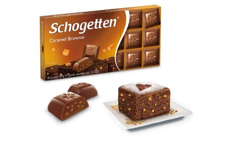 Schogetten Карамельный брауни100 гр.