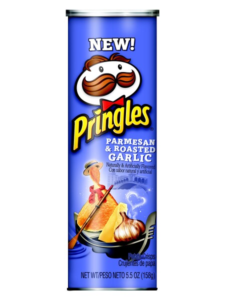 Чипсы Pringles Пармезан и Жареный чеснок 158 гр.