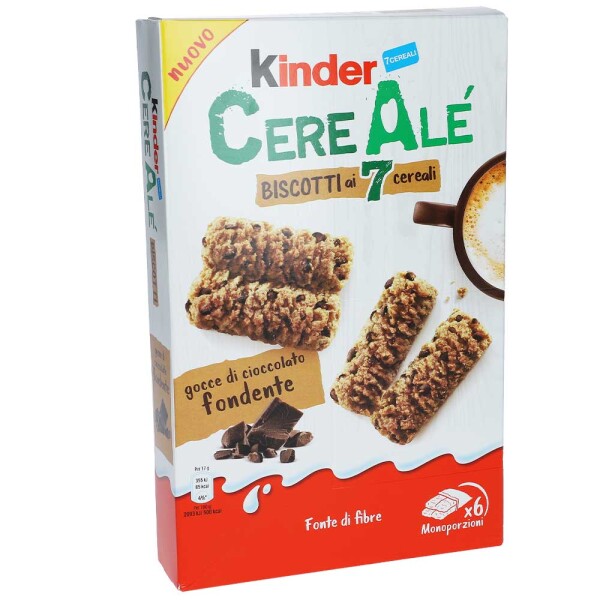 Kinder CereAle Злаковое печенье с кусочками шоколада 204 гр.