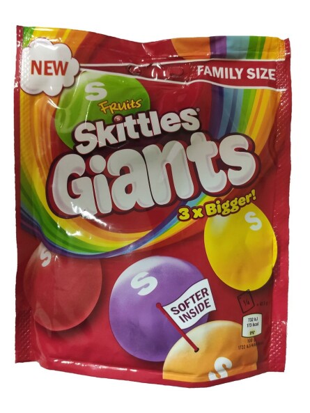 Skittles Гигантские драже 170 гр