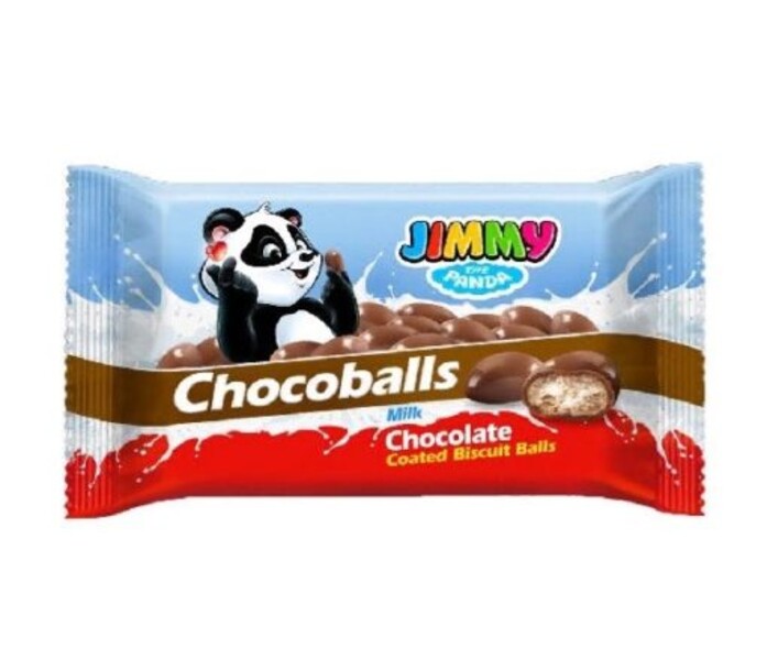Шарики бисквитные JIMMY  Chocoballs с молочным шоколадом 35гр