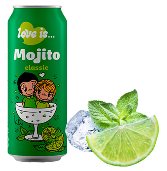 Газированный напиток Love is Мохито 450 мл.