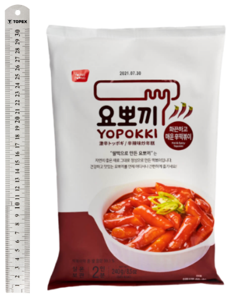 Рисовые клецки с острым пряным соусом "Hot & spicy Topokki " 240 г