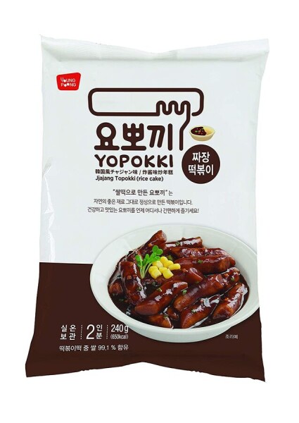 Рисов. клецки(топокки)соус чаджан "Black soybean sauce Topokki (rice cake)Jjajang Topokki"240г