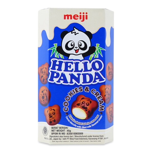 Печенье Meiji Hello Panda Cookies and Cream 45 гр
