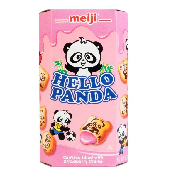 Печенье Meiji Hello Panda с клубничной начинкой 45 гр